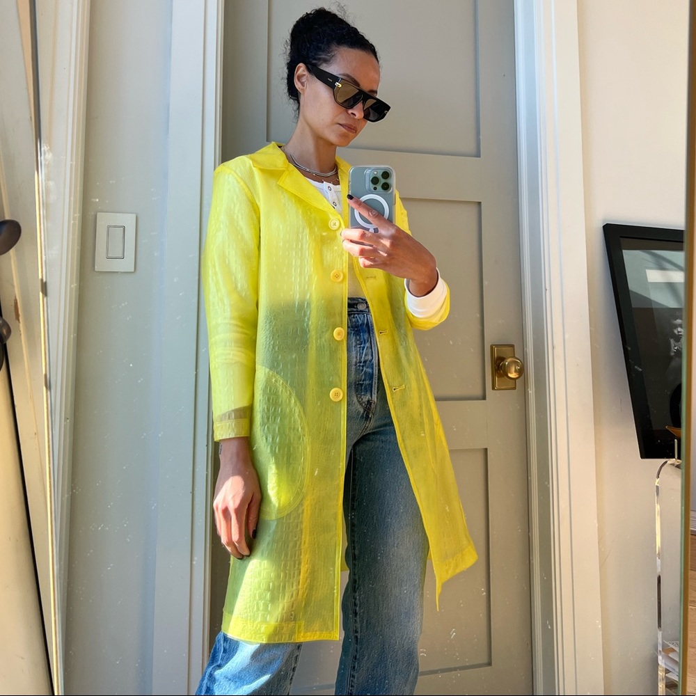 Sies Marjan size 2 - yellow clear trench coat